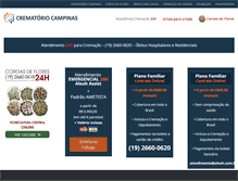 Tablet Screenshot of crematoriocampinas.com.br